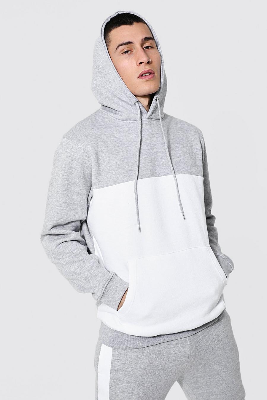 Colour Block Over The Head Hoodie